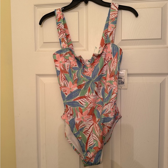 Roxy Tropical Print Swimsuit - Picture 1 of 10